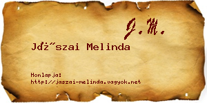 Jászai Melinda névjegykártya